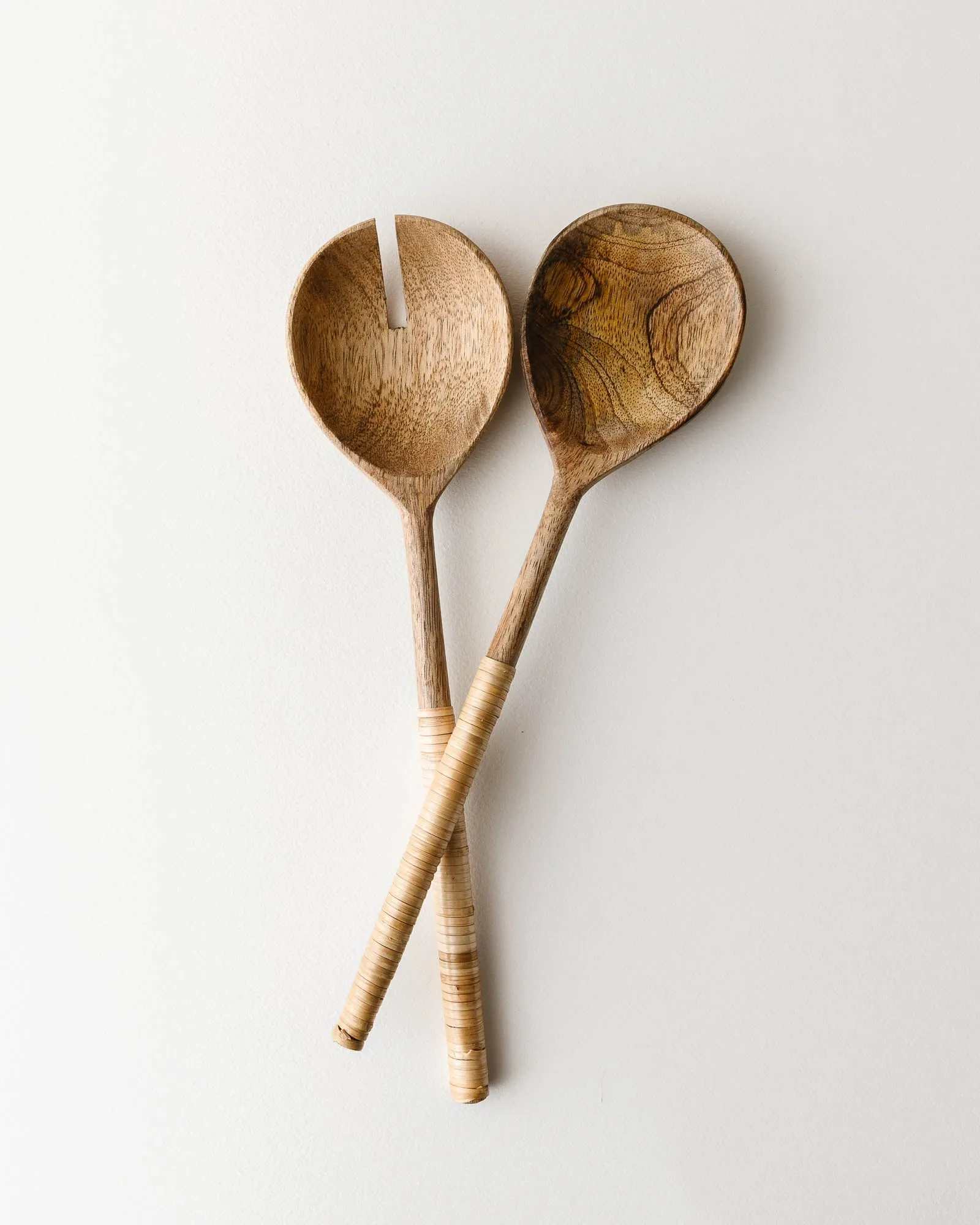 Bamboo Wrapped Salad Servers