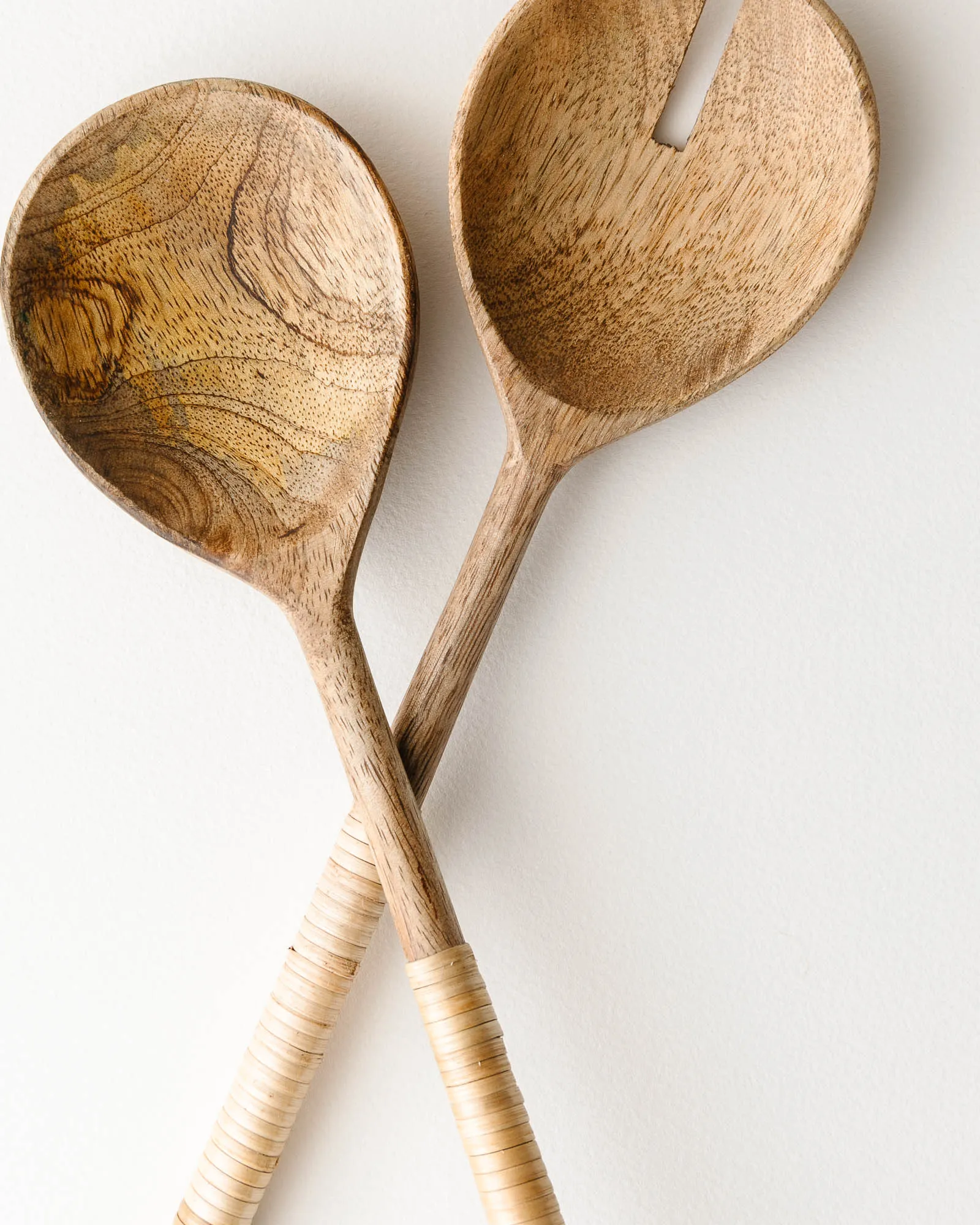 Bamboo Wrapped Salad Servers