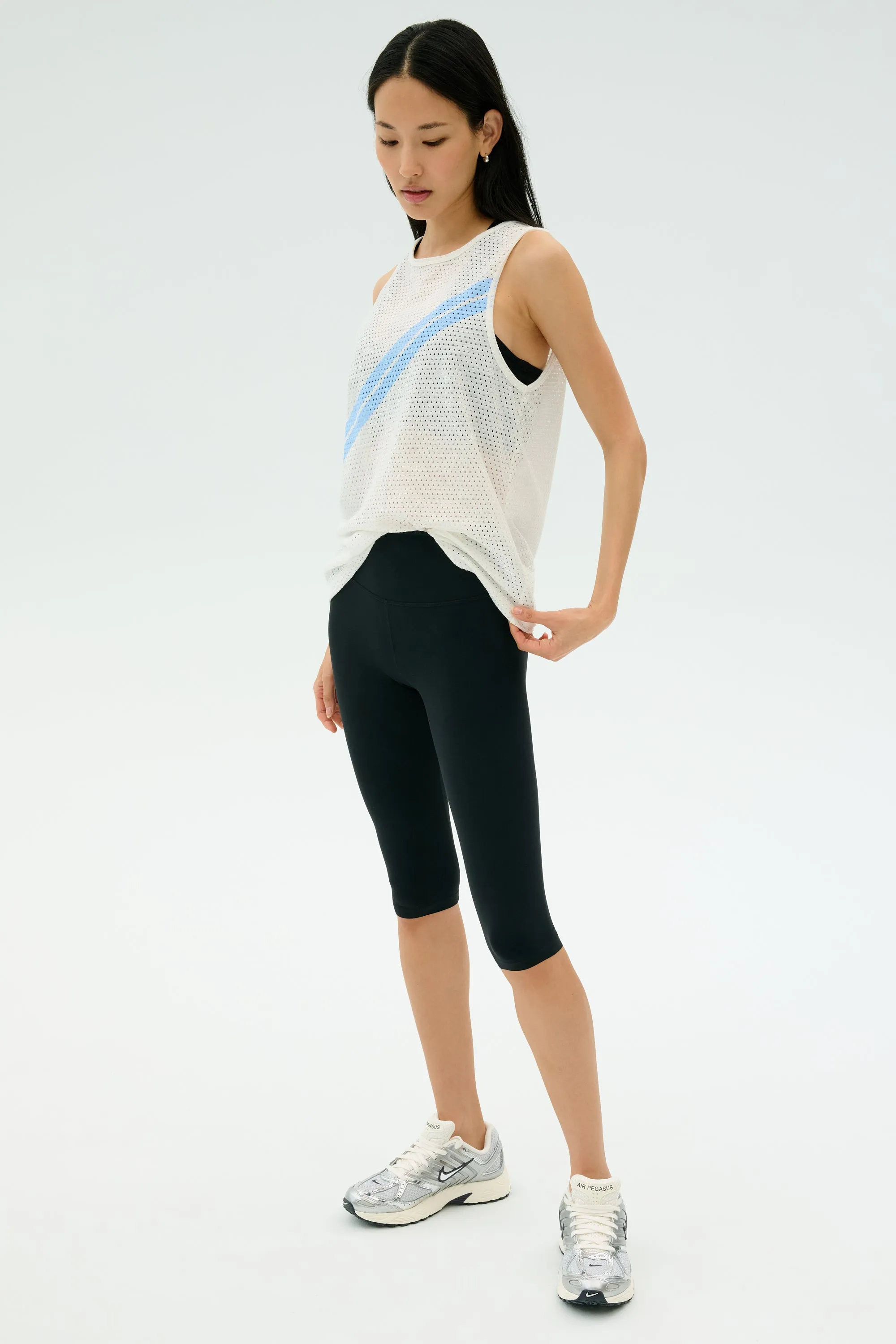 Bandit Mesh Tank - White/Skylight