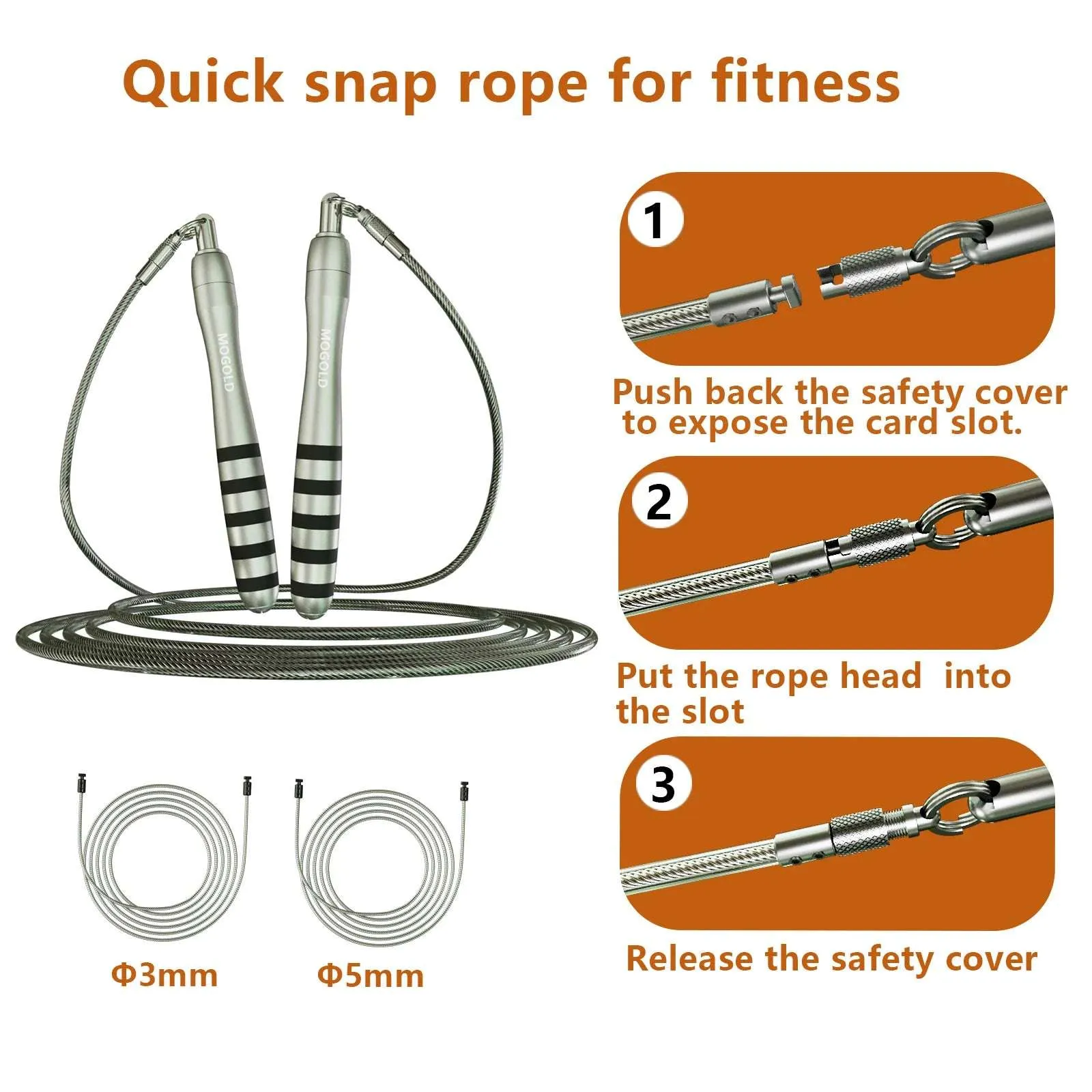 CrossFit Speed Jump Rope  Adjustable Steel Wire Skipping Rope for Home Gym, Weight Loss & Speed Training  3m Durable Aluminum Alloy (Black/Grey)