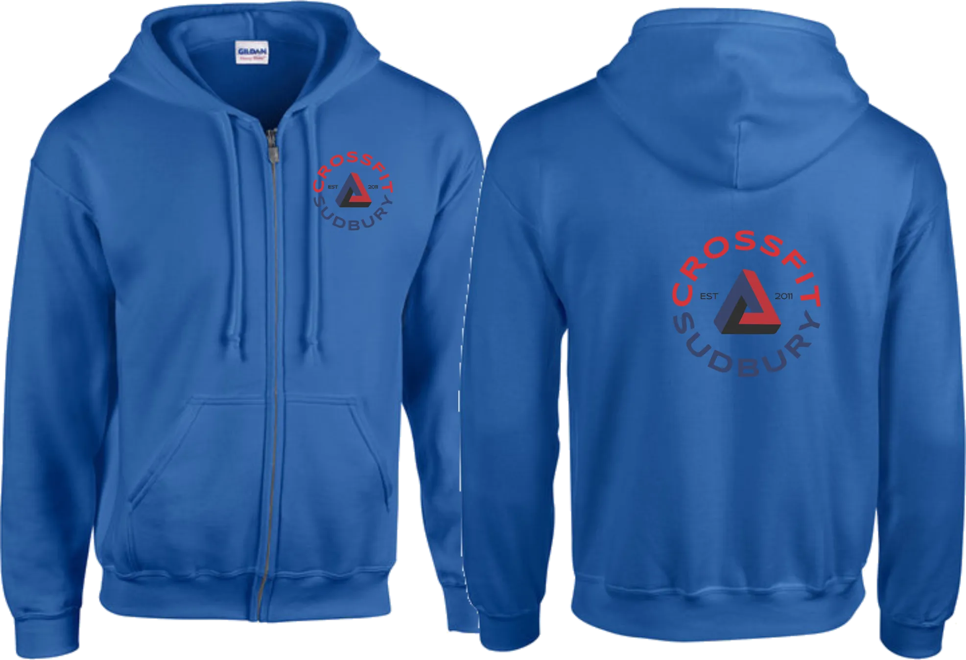 CROSSFIT-SUDBURY - ZIP-UP HOODIE