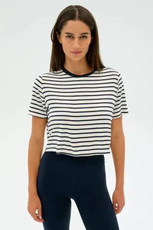 Djuna Crop Ringer Tee Indigo