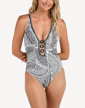 Dream Catcher Plunge One Piece Swimsuit