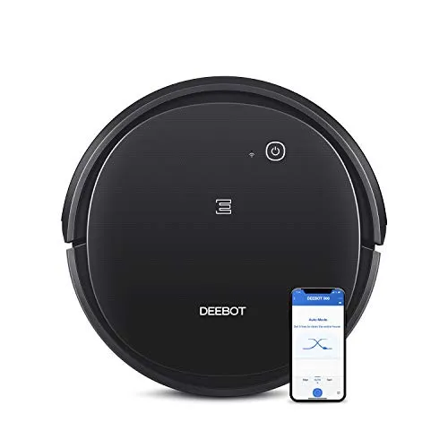 Ecovacs Deebot 500 Robots Vacuum Cleaner Robotic Smart APP Control Max Mode Suction Power 3-Stage Cleaning System Compatible with Alexa