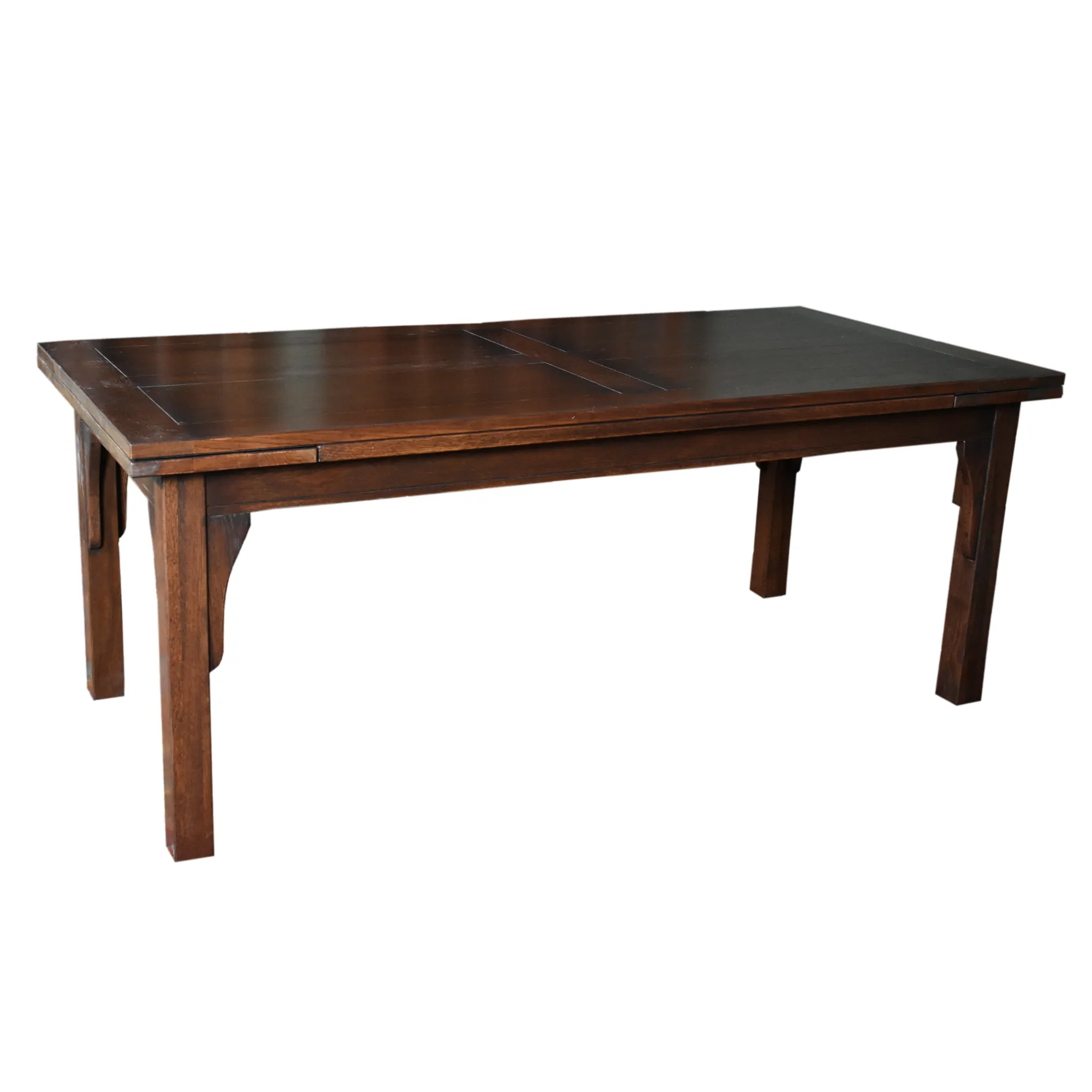 Mission Stow Leaf Table with #401 Chair Dining Set - Dark Oak