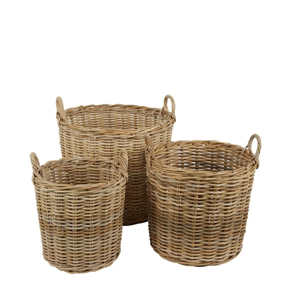 Nambo Rattan Round Basket Set of 3