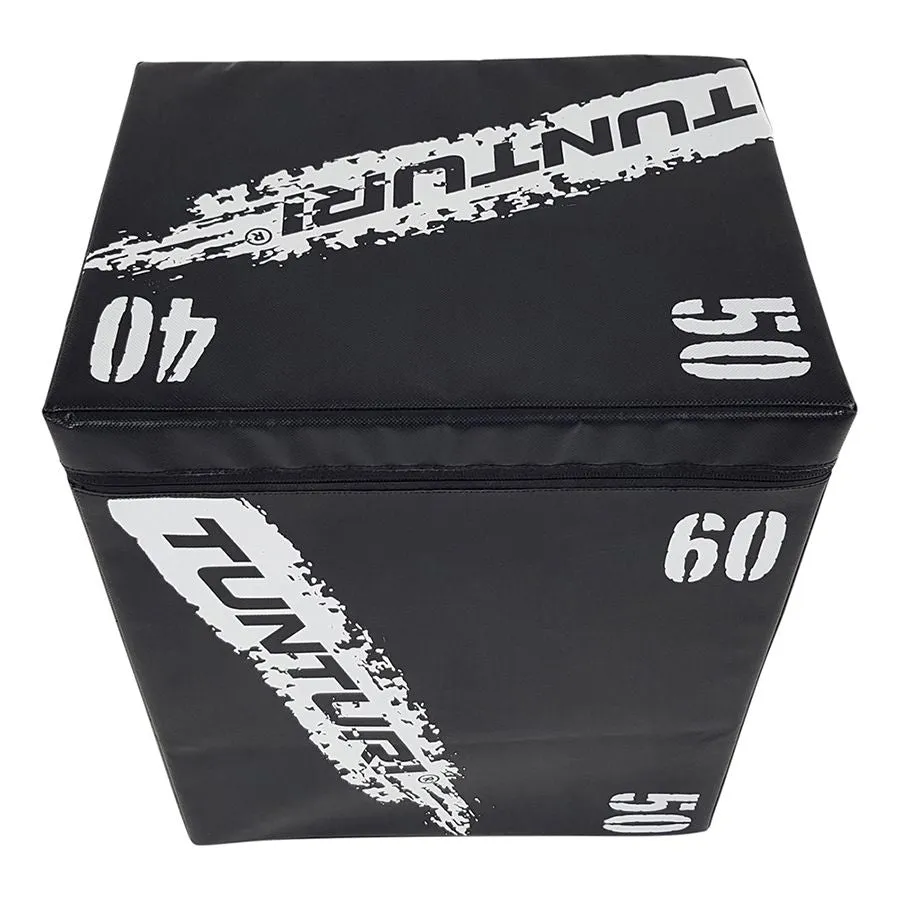 Plyo Box - Tunturi - EVA  40cm x 50cm x 60cm - Pehme - Musta