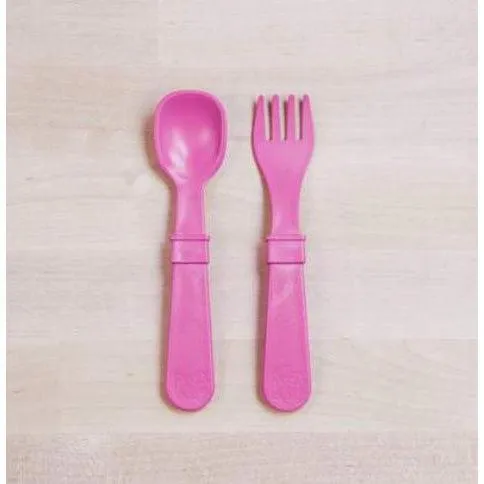 Re-Play Toddler (Fork   Spoon) Utensil Set