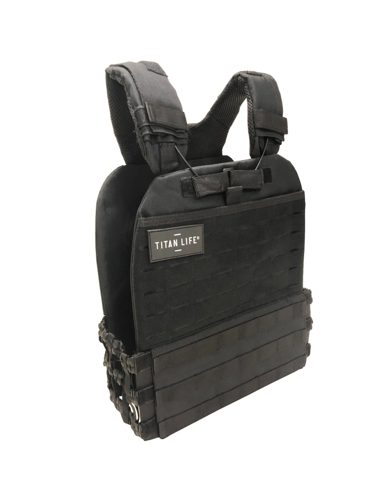 Vgtvest - Titan Life Weightvest Tactical - Sort - 9,5 kg - Sort