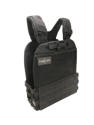 Vgtvest - Titan Life Weightvest Tactical - Sort - 9,5 kg - Sort