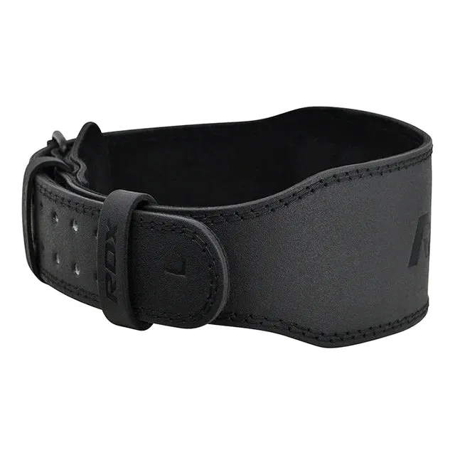 Weightlifting Belt - RDX - Leather 4 Inch - Black