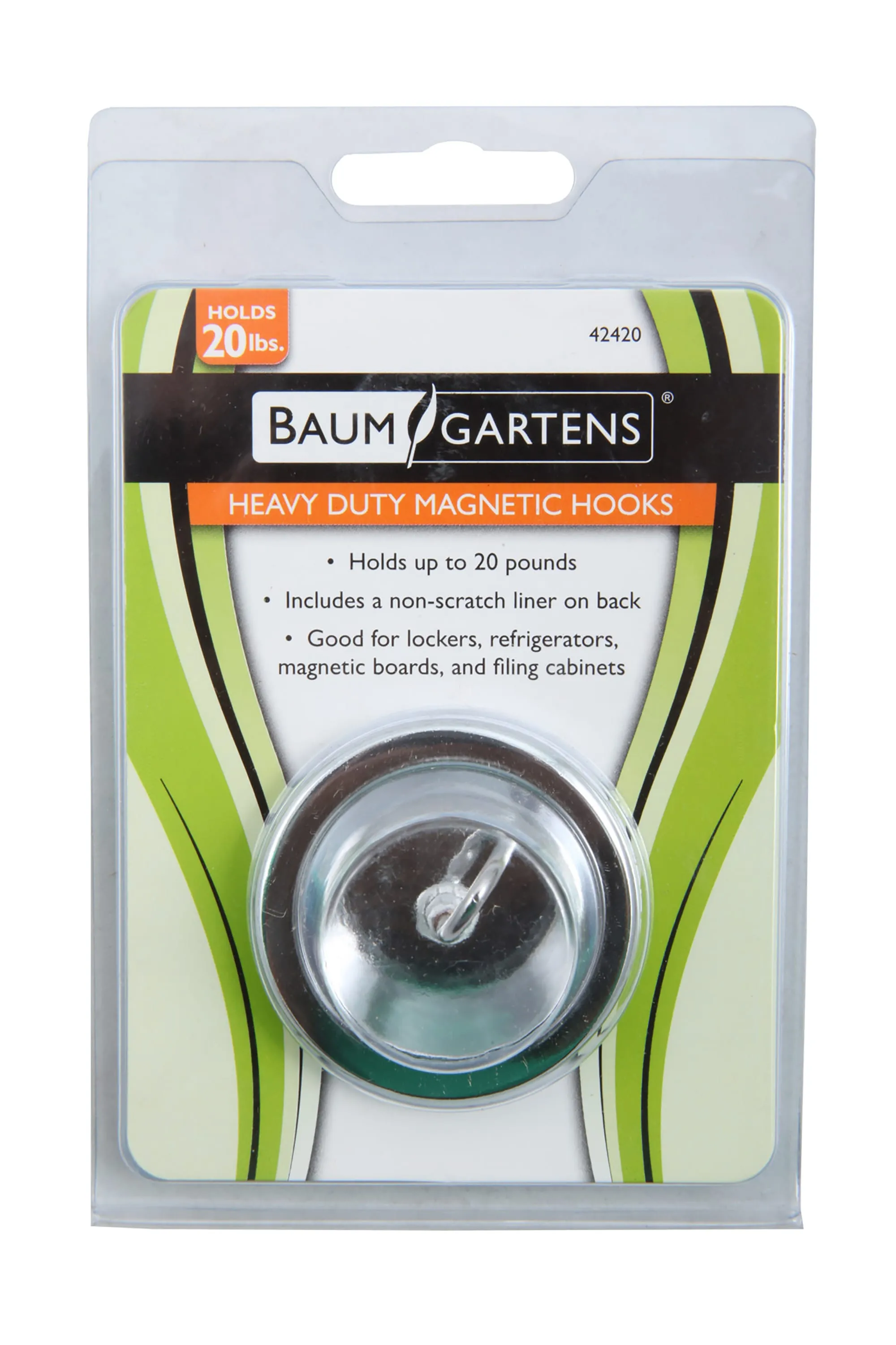Zeüs Heavy Duty Magnetic Hook 20 lb. CHROME (42420)